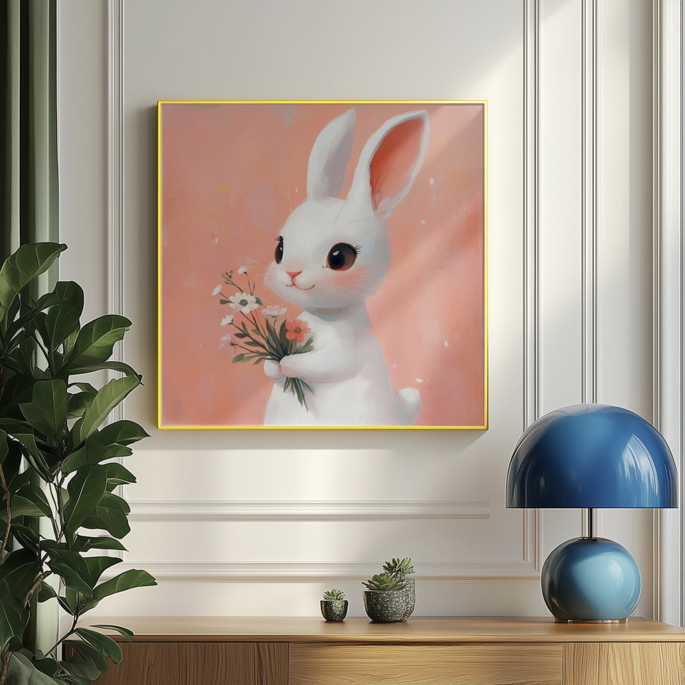 Bunny Bouquet Bliss | Poster