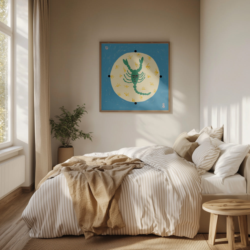 Skorpion mit menschlichem Gesicht | Poster