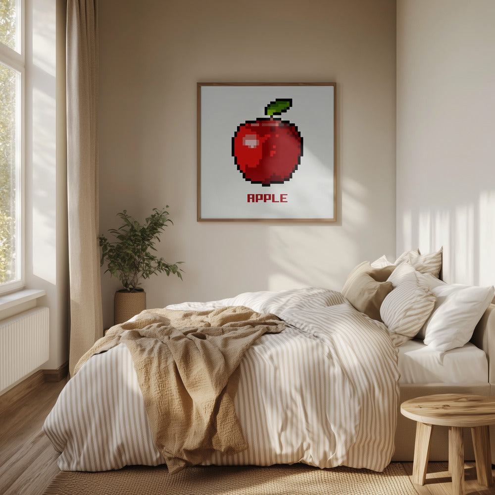 Pixel Fruit - Apple | Poster