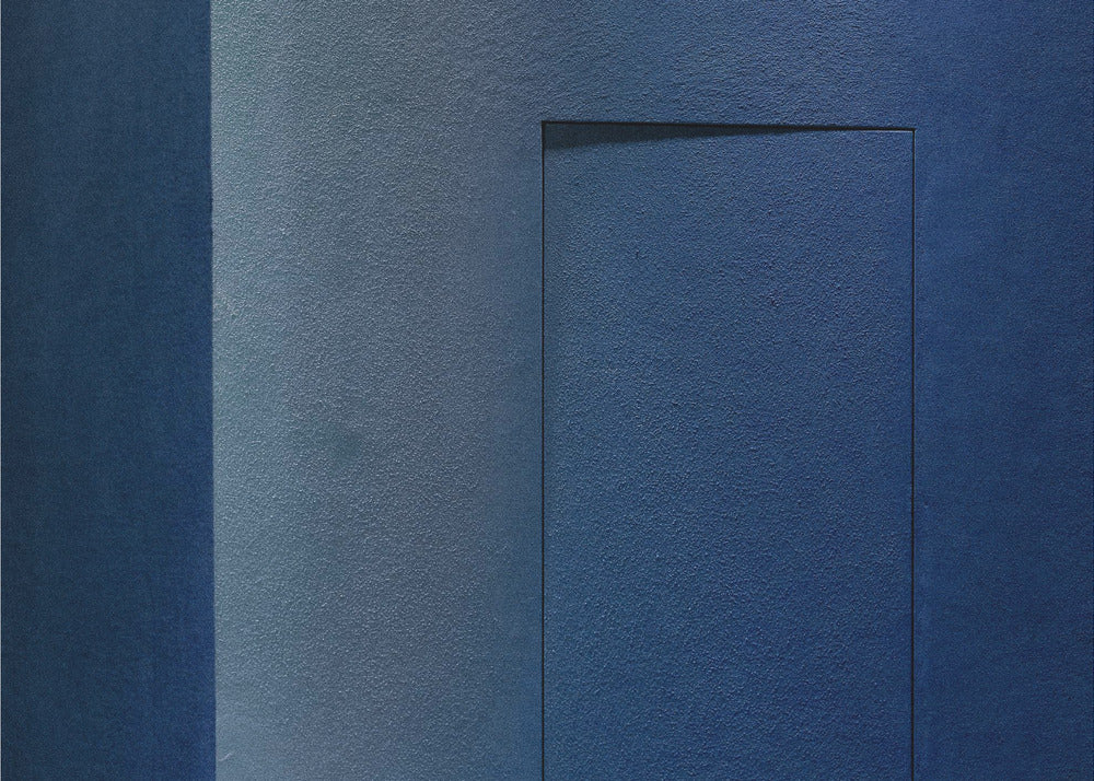 Minimalisme bleu ou porte secrète | Posters - Affiche Artistique