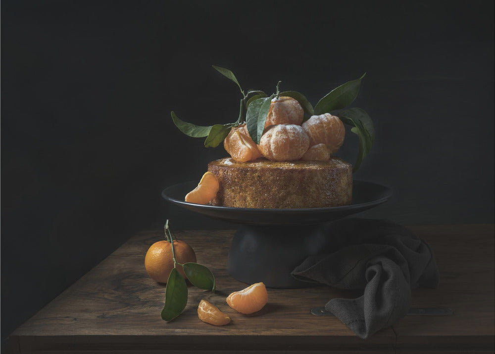 Polenta cake with sweet mandarines | Poster