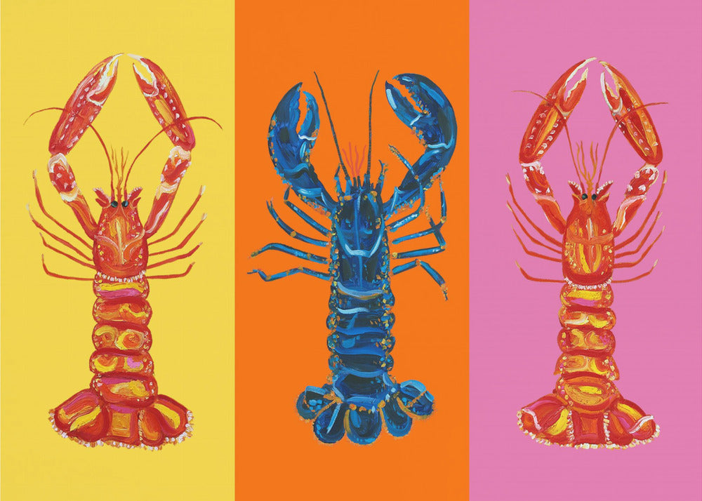 Lobster Langoustines Pop Art 3 | Lærredsbilleder