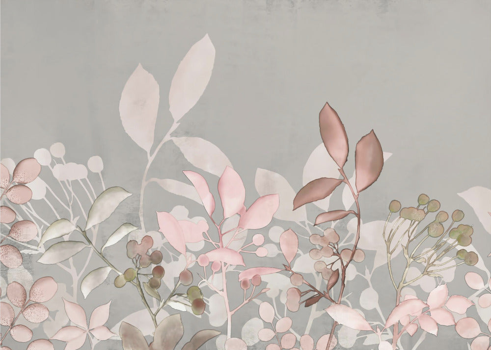 Aquarell Pastell Gartenrosa | Fototapeten