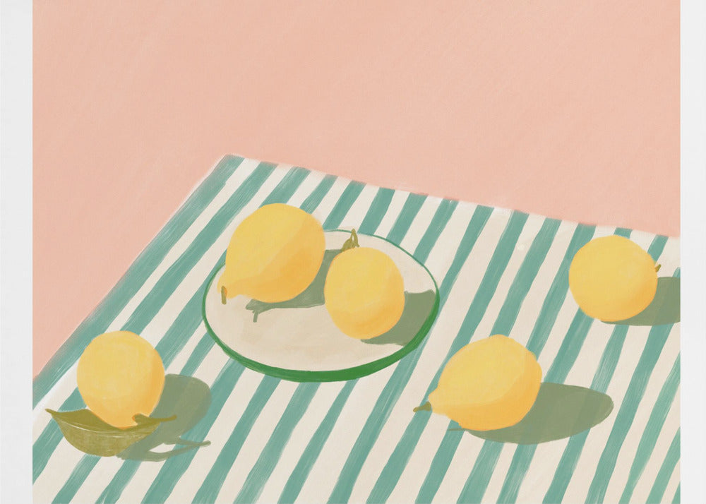Citroner och ränder | Poster
