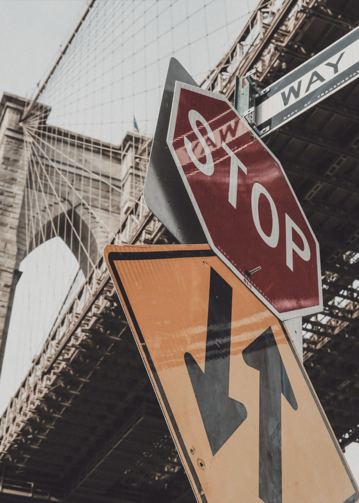 Brooklyn Bridge Stoppested | Lærredsbilleder