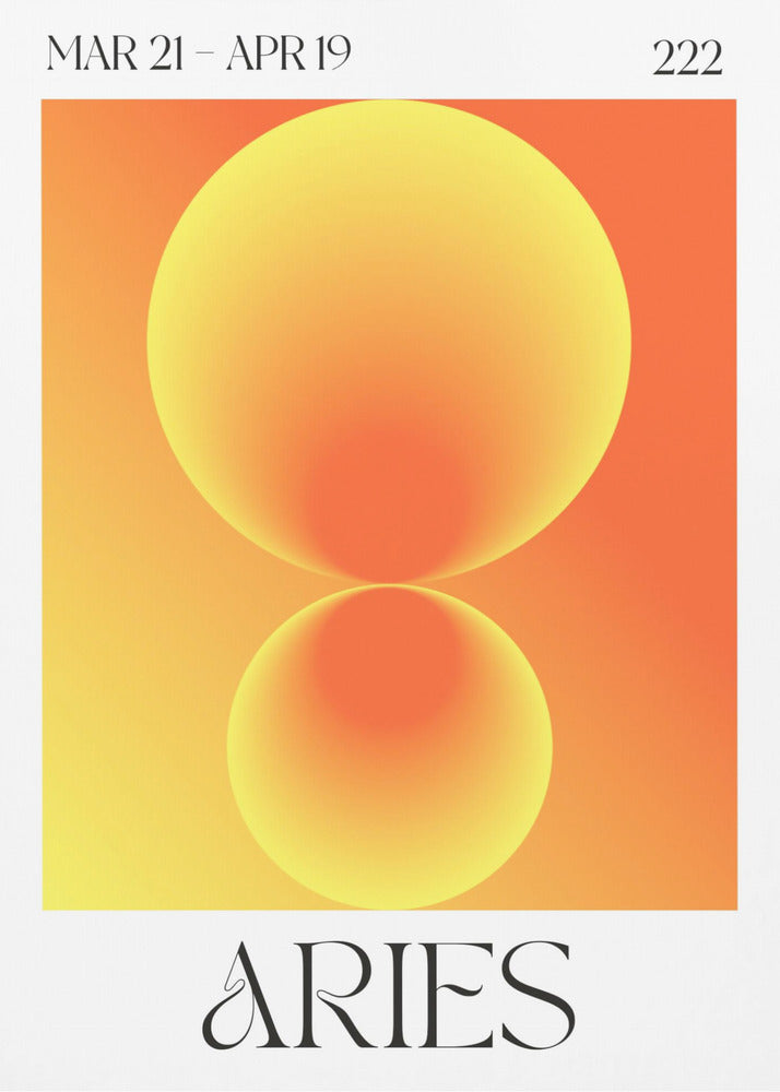 Gradient Circles in Orange Hues | Canvas