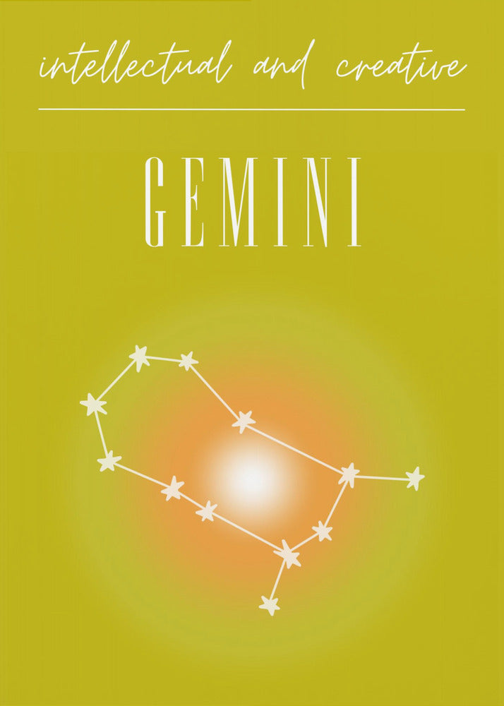 Gemini Zodiac Print Art | Poster