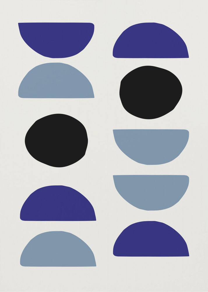 Blue Shapes 2 | Canvas