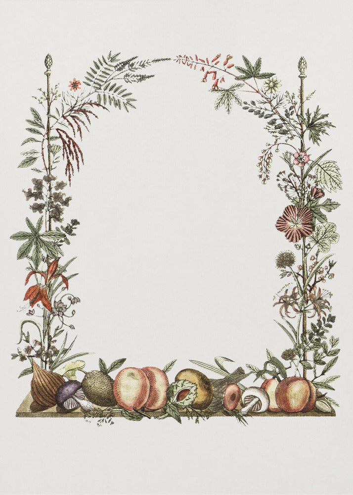 Handritad botanisk ram | Canvas