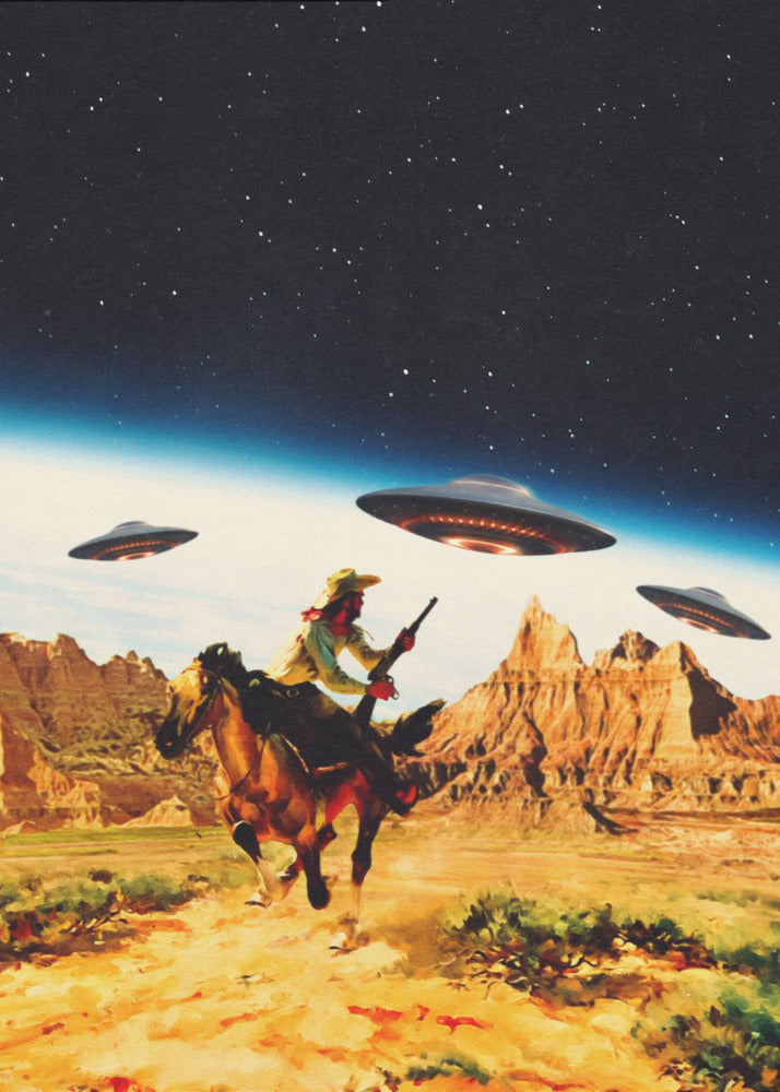 UFO-avaruusjahti | Canvastaulut