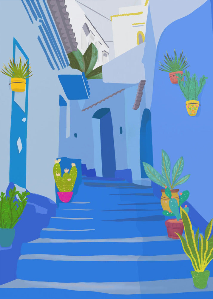 Ciudad azul | Impresiones en Lienzo