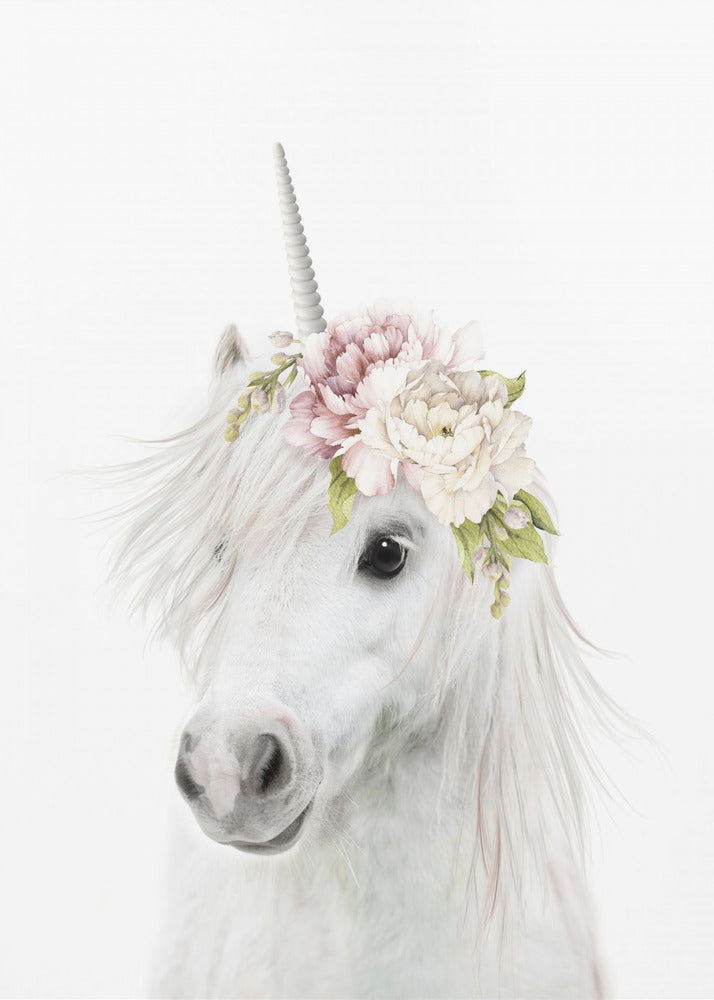 Licorne florale | Tableaux sur Toile