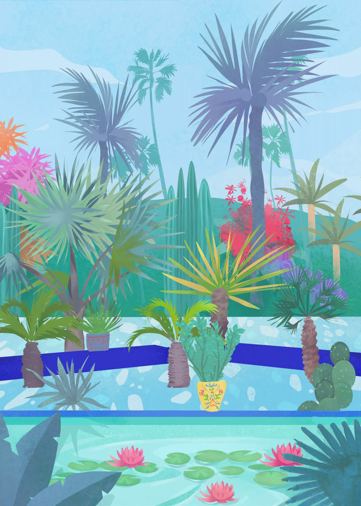Jardín marroquí | Impresiones en Lienzo