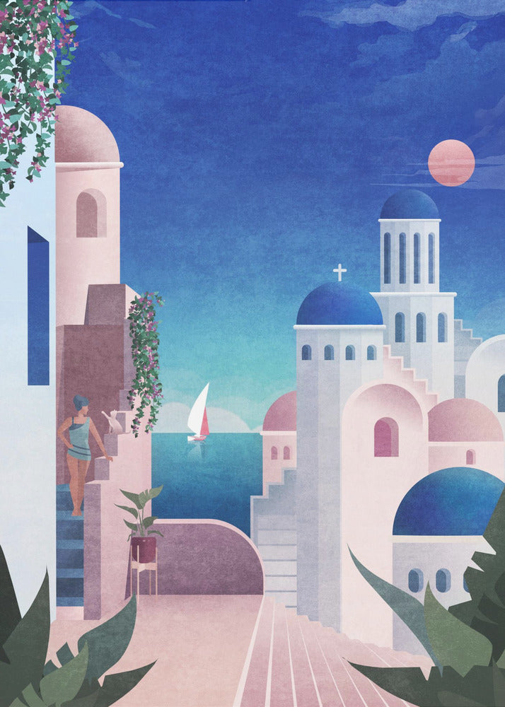 Santorini | Stampe su Tela