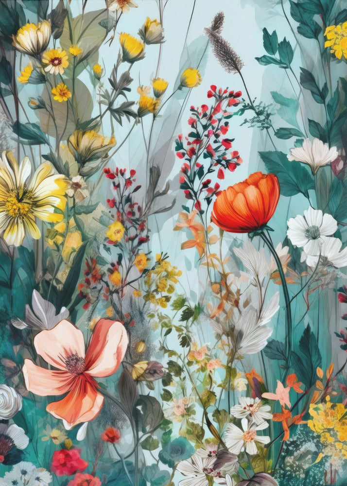 Fleurs des prés 5 | Tableaux sur Toile