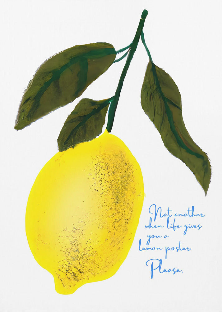 Note di testa al limone | Poster - Stampe d’Arte