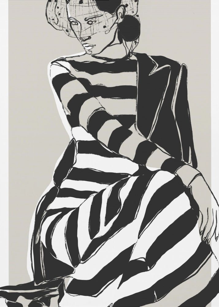 Striped Dress | Poster