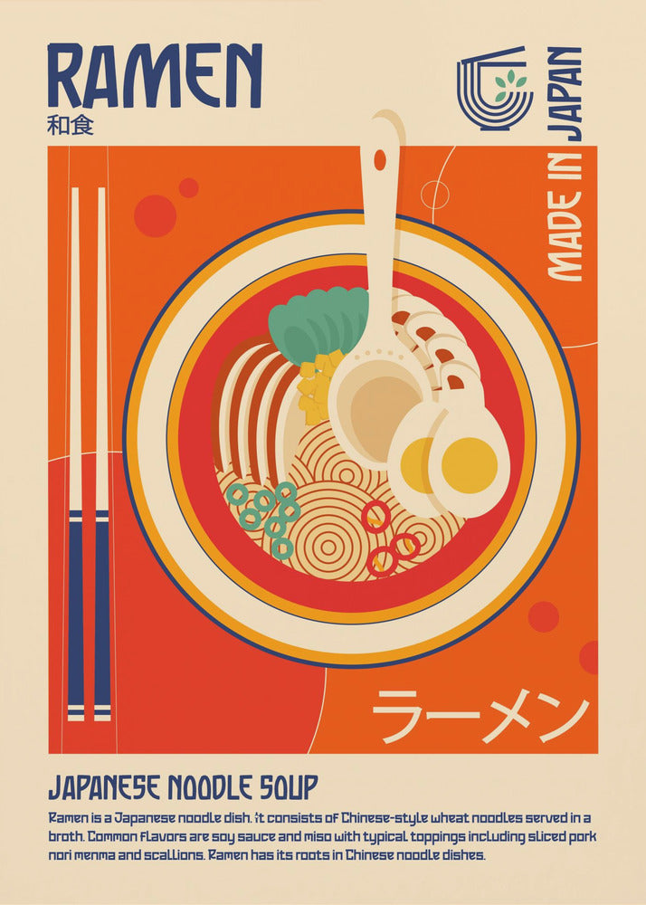 Ramen Nourriture Japonaise Imprimer | Tableaux sur Toile