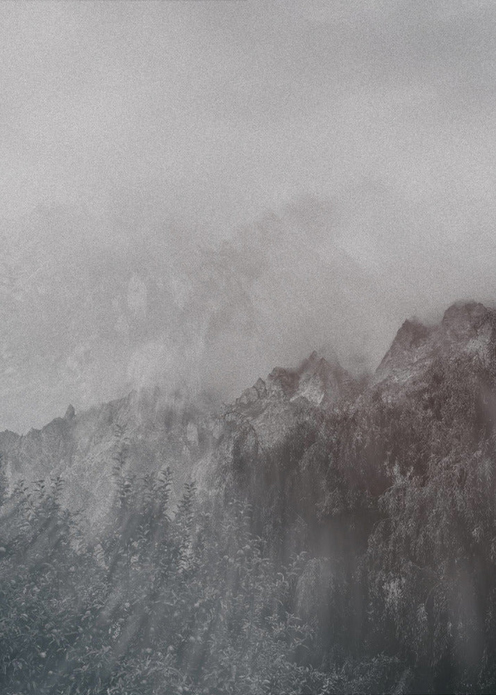 Nebliges Karakorum-Gebirge | Leinwand-Bilder