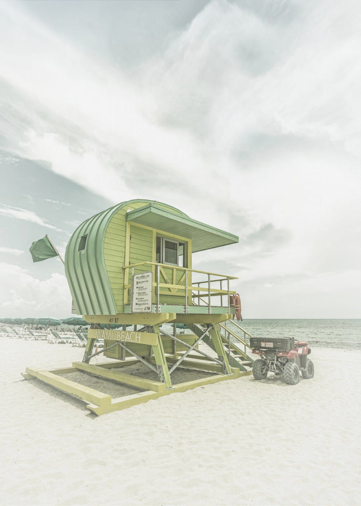 Estilo vintage de Florida en Miami Beach | Impresiones en Lienzo