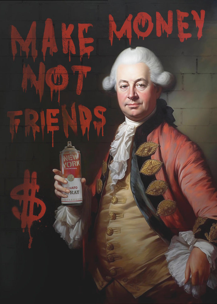 Gagnez de l'argent, pas des amis | Posters - Affiche Artistique