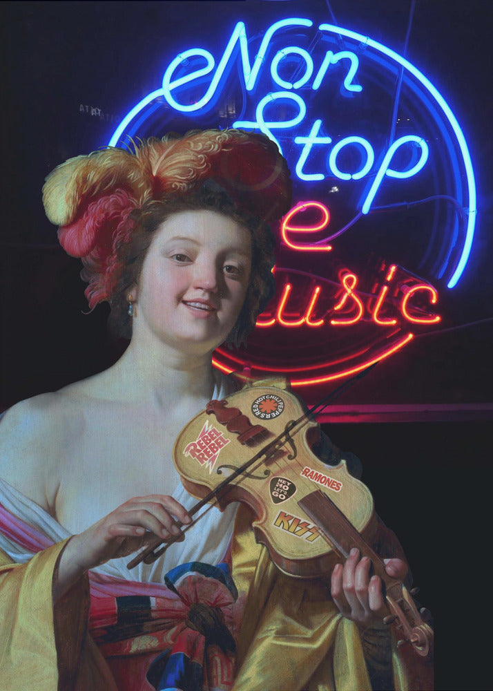 Musikken Stopper | Plakater - Kunsttryk