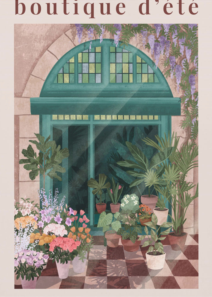 Franse bloemenwinkel Posters - Kunstdrukken | Canvasprints