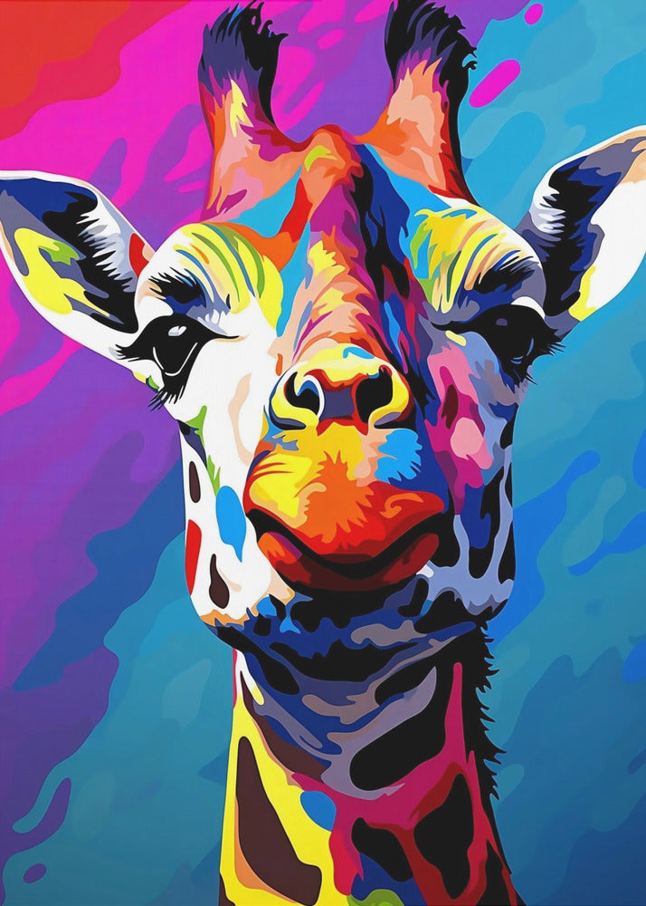 Pop Art Girafe | Tableaux sur Toile