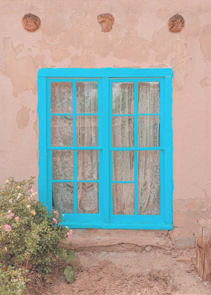 Ventana turquesa - Taos, Nuevo México | Impresiones en Lienzo
