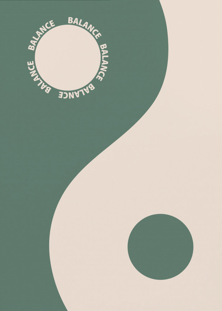 Balance green | Canvas