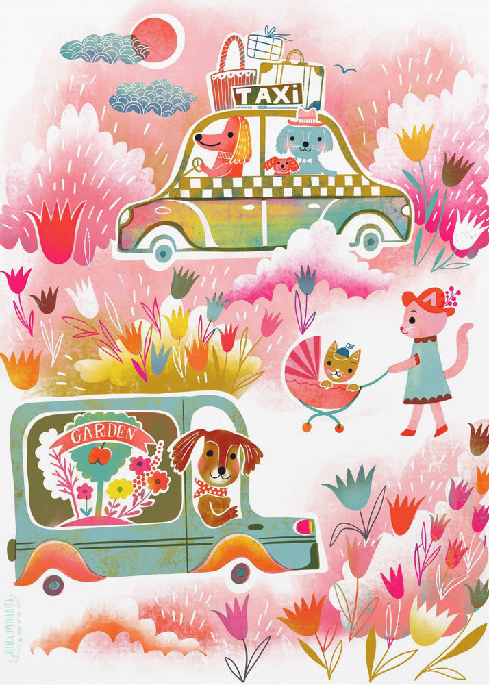 Animaux de compagnie voyageurs Critters On Wheels | Tableaux sur Toile
