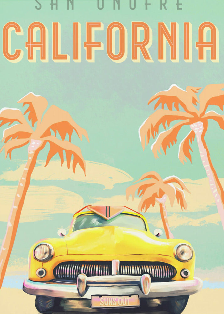 Surf californiano Poster - Stampe d’Arte | Stampe su Tela
