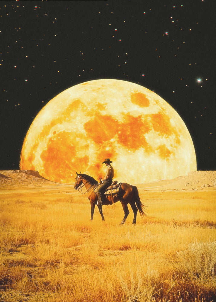 Cowboy Lunare | Stampe su Tela