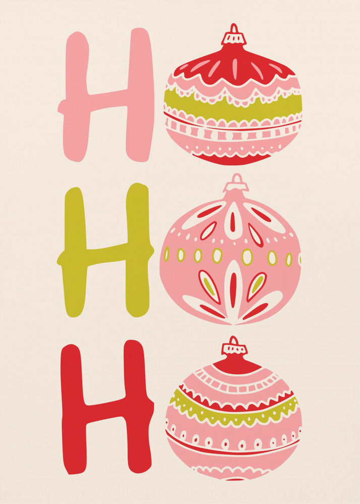 HoHoHo Cheerful little Christmas Illustration | Poster