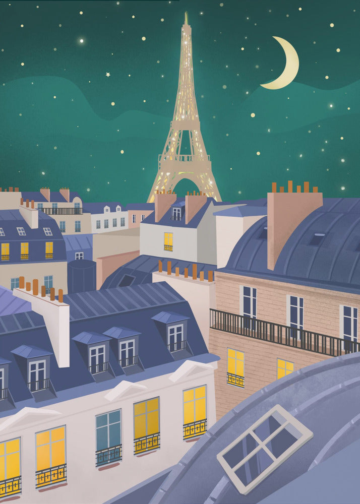 Paris la nuit | Tableaux sur Toile