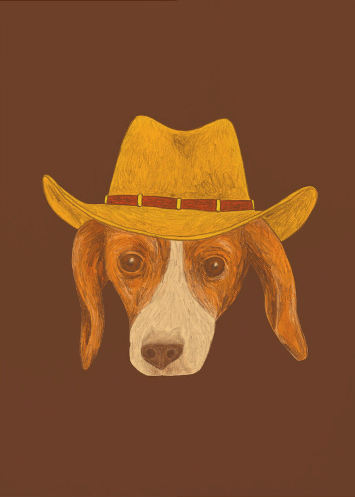 Nala, der süßeste Cowgirl-Welpe | Leinwand-Bilder