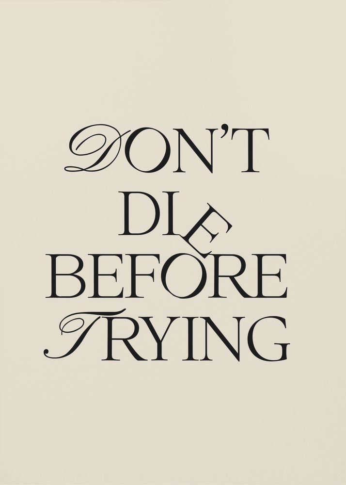 Before Trying | Poster