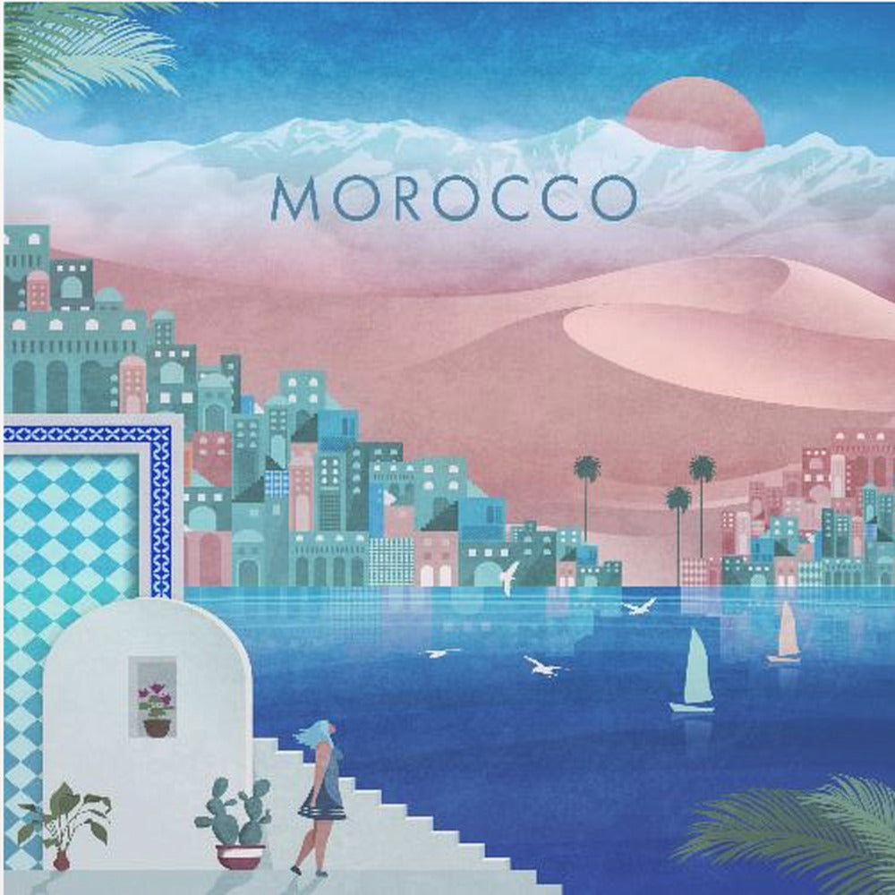 Place du Maroc. png | Tableaux sur Toile