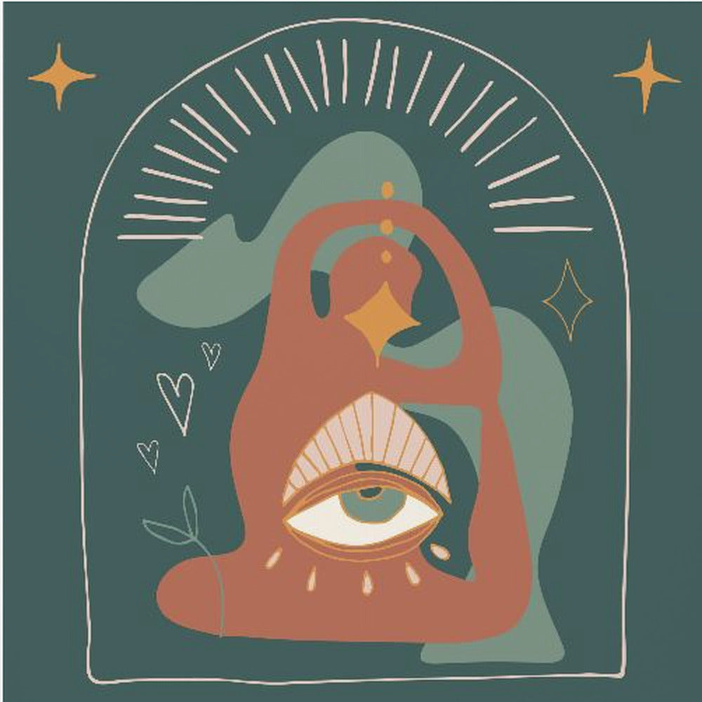 Woman Yoga Pose Illustration | Canvas