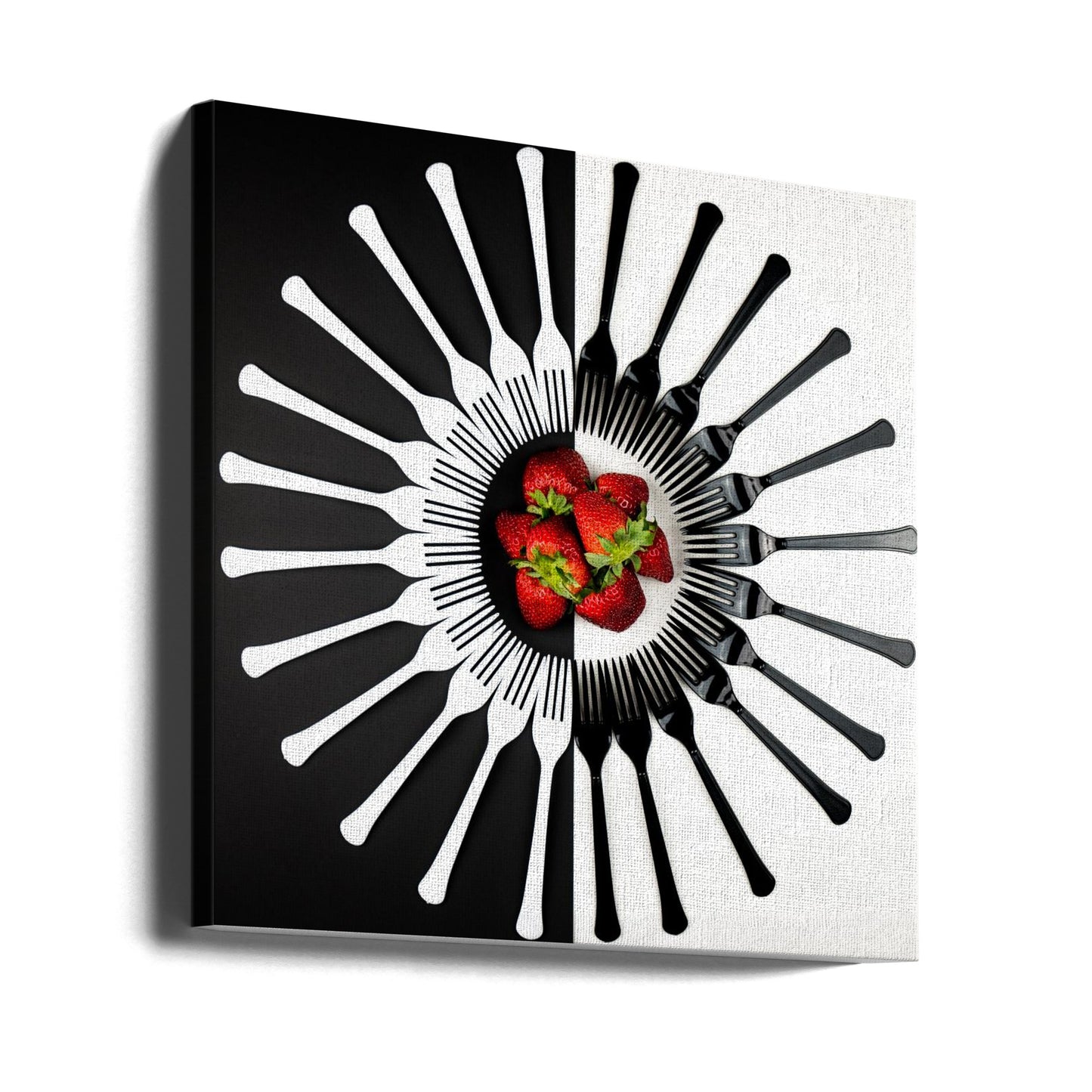 Motifs de fraises | Tableaux sur Toile