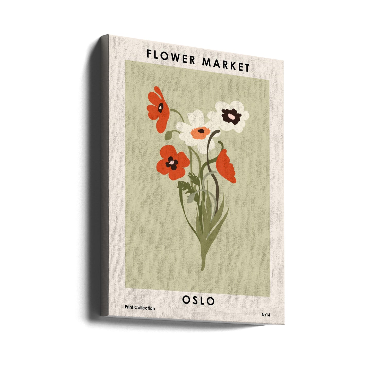 Blomstermarked Oslo | Lærredsbilleder