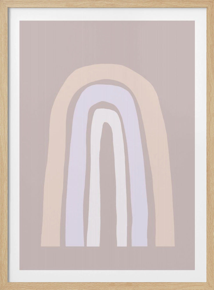 Soft Pastel Tones And Organic Shapes | Poster