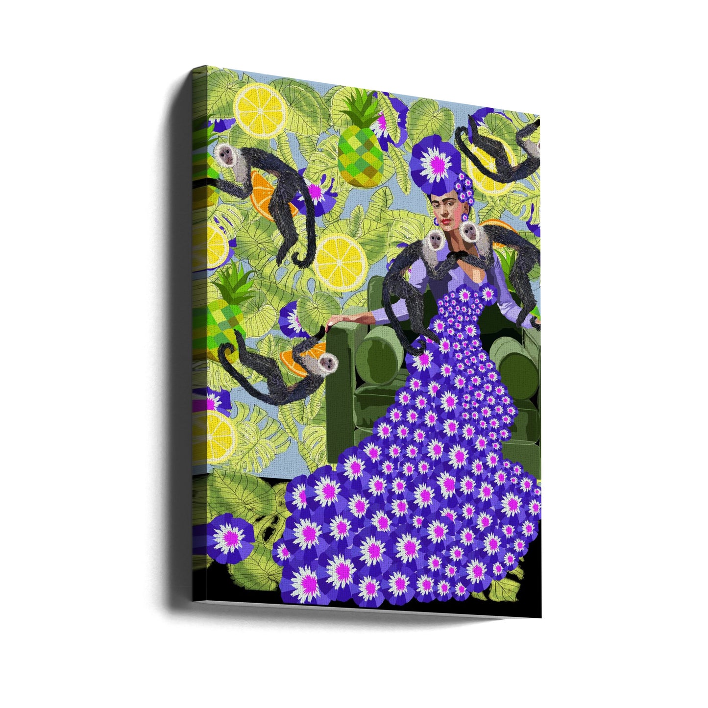 Frida dans le jardin | Tableaux sur Toile
