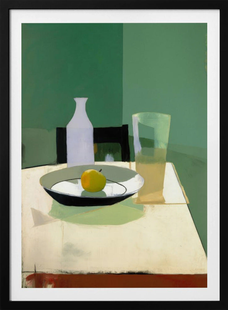 Stilleben med äpple | Poster