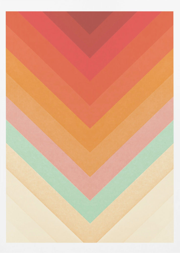 Rainbow Chevrons | Poster