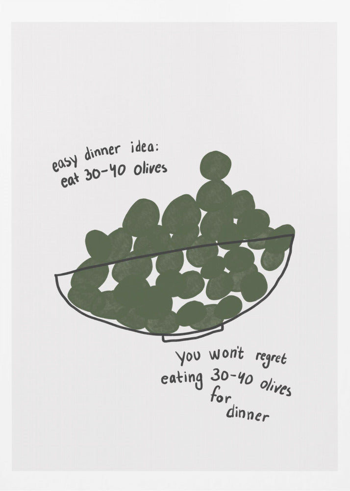 Olive Dinner Delight | Poster