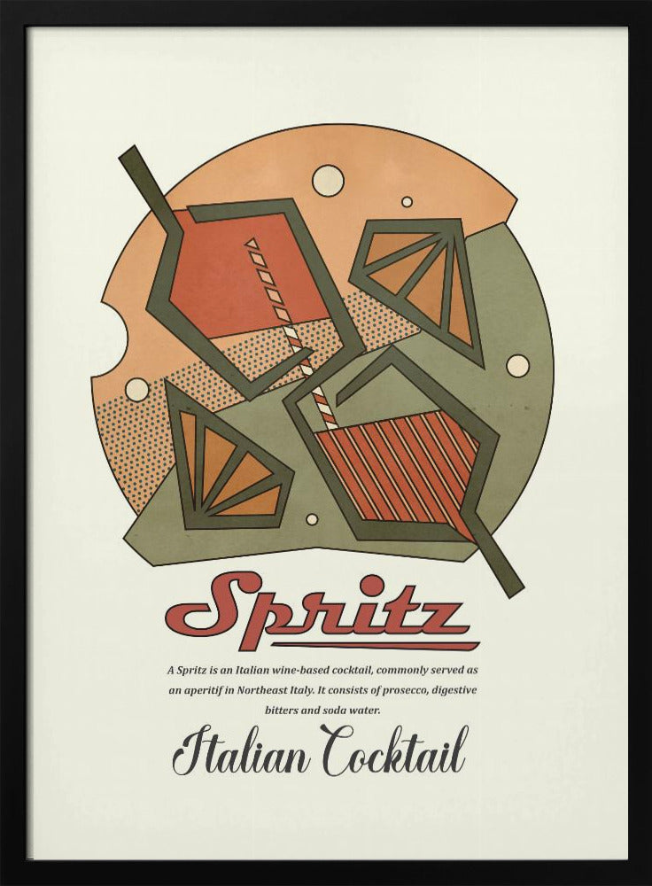 Geometriskt spritz-tryck | Poster