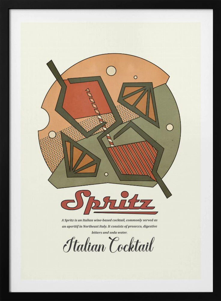 Geometriskt spritz-tryck | Poster