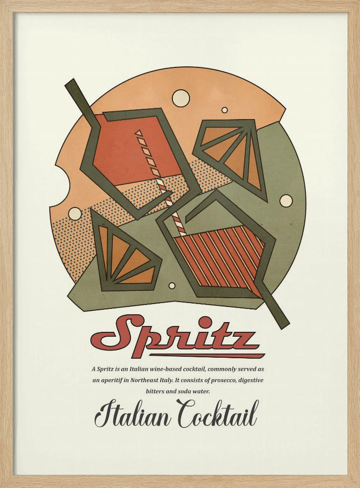Geometriskt spritz-tryck | Poster