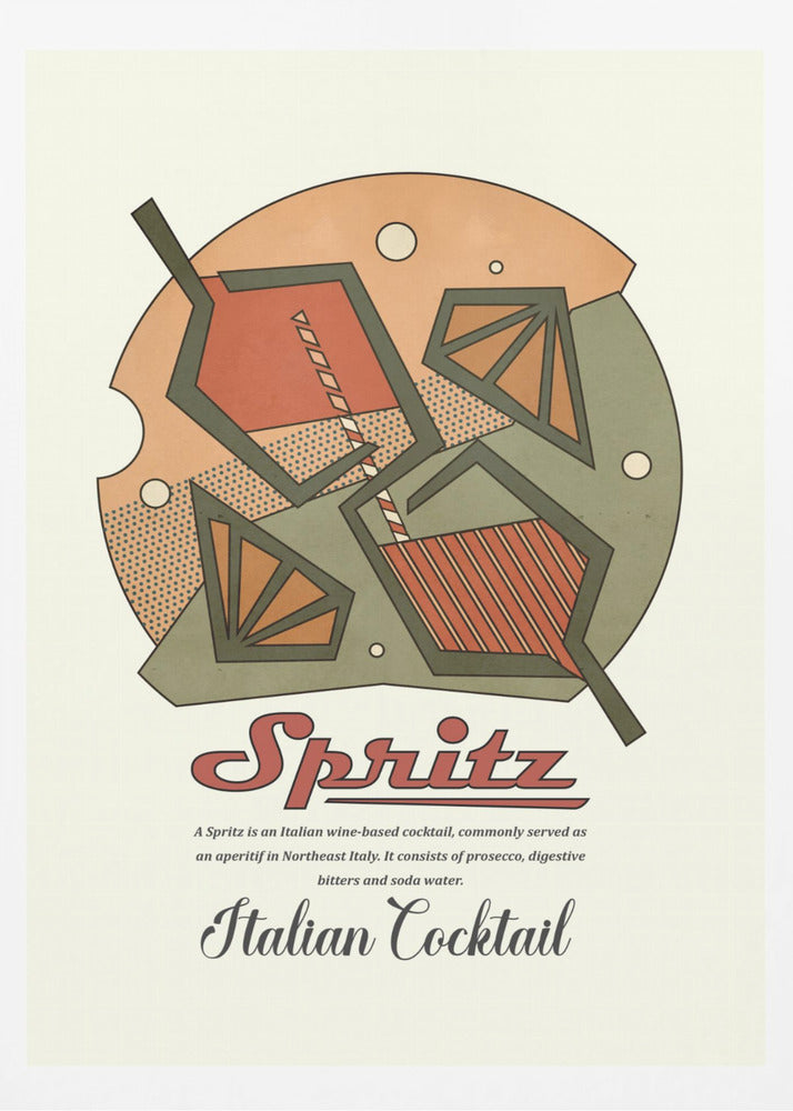 Geometriskt spritz-tryck | Poster